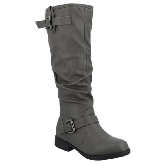 NEW Journee Collection Knee-high Riding Boots Stormy Grey Size 9 - Picture 1 of 11